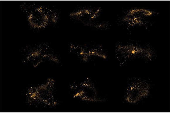 Download Festive Glow Effect Gold Glitter Set - Glow Collection