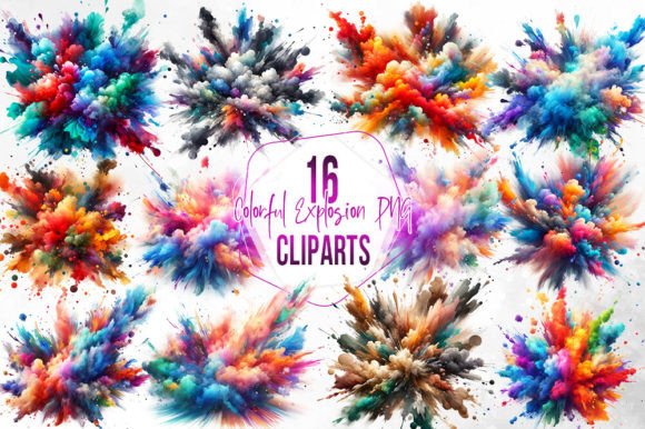 Download Vibrant Colorful Explosion Clipart - Explosion Collection