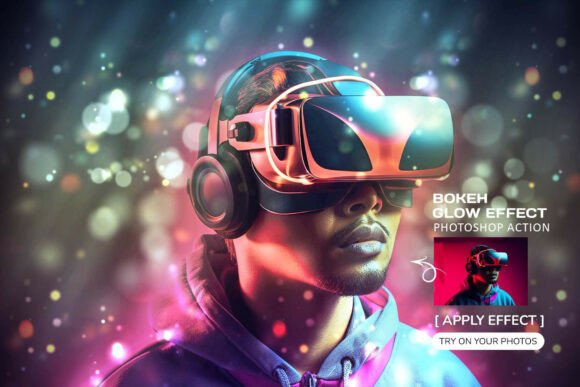 Download Bokeh Glow Effect Photoshop Action - Glow Collection