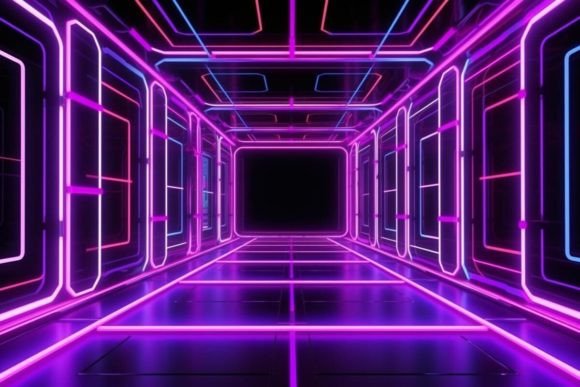 Download Cyberpunk Neon Effects Neon Background - Neon background Collection
