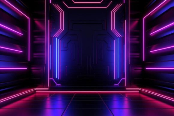 Download Cyberpunk Neon Effects Neon Background - Neon background Collection