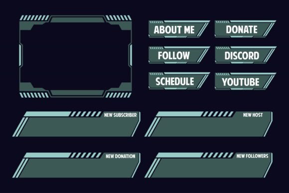 Download Gaming Webcam Elements for Live Streamer - Live Collection