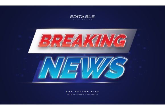 Download Breaking News Text Style in Glow Effect - Glow Collection