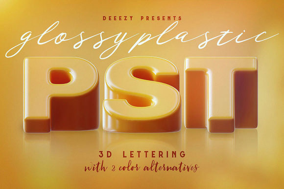 Download Glossy Plastic – 3D Lettering - Glossy Collection