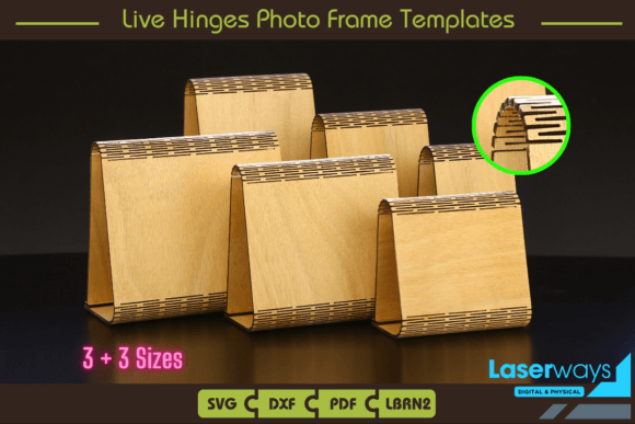Download Digital Live Hinges Photo Frame Template - Live Collection