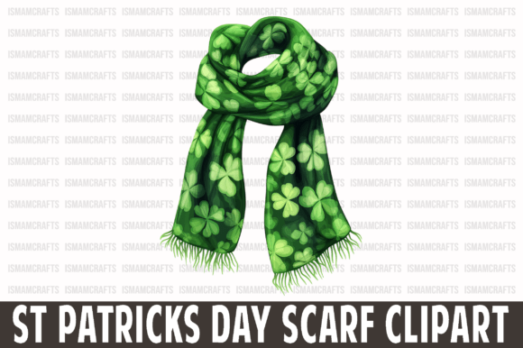 Download St Patrick's Day Scarf Clipart PNG - Premium Bundle