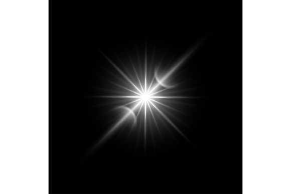 Download White Glow Effect. Realistic Glare Light - Glow Collection