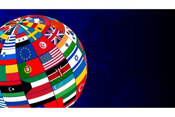 Download Advertising Sphere Ball Wrapped in Flags - Advertising Collection