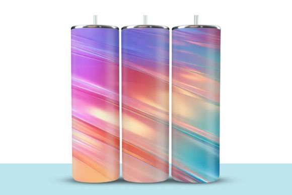 Download Rainbow Colors GLOW Effect Tumbler Wrap - Glow Collection