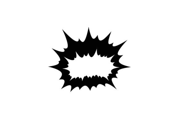 Download Black Explosion Shape with Dynamic Spike - Explosion Collection