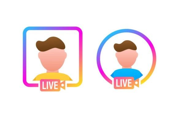 Download Social Media Icon Avatar Frame. Live Sto - Live Collection