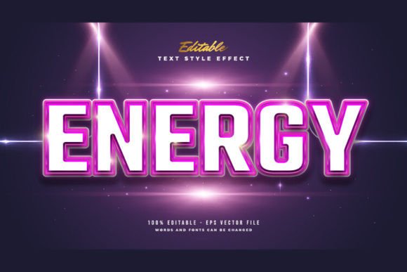 Download Bold Energy Text Style with Glow Effect - Glow Collection