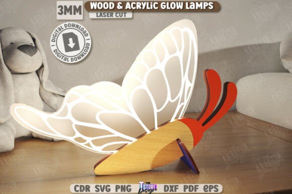 Download Wood &amp; Acrylic Glow Lamp Laser Cut | CNC - Glow Collection